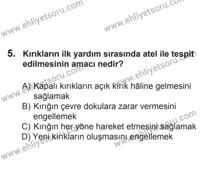 8 Aralık 2013 Tarihli Sürücü Adayları Sınavı M Kitapçığı 5. Soru