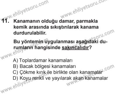 8 Aralık 2013 Tarihli Sürücü Adayları Sınavı N Kitapçığı 11. Soru