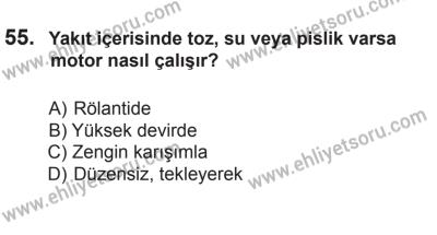 8 Aralık 2013 Tarihli Sürücü Adayları Sınavı N Kitapçığı 55. Soru