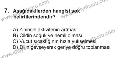 8 Ekim 2016 Tarihli Sürücü Adayları Sınavı K Kitapçığı 1. Oturum 7. Soru