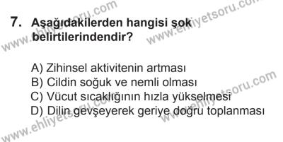 8 Ekim 2016 Tarihli Sürücü Adayları Sınavı K Kitapçığı 2. Oturum 7. Soru