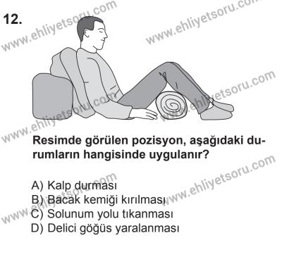 8 Ekim 2016 Tarihli Sürücü Adayları Sınavı L Kitapçığı 1Oturumu 12. Soru