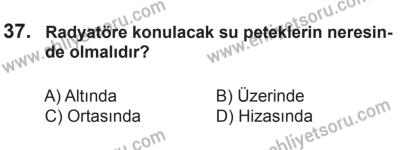 8 Ekim 2016 Tarihli Sürücü Adayları Sınavı L Kitapçığı 1Oturumu 37. Soru