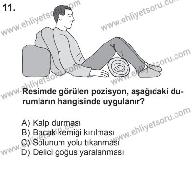 8 Ekim 2016 Tarihli Sürücü Adayları Sınavı M Kitapçığı 1. Oturum 11. Soru