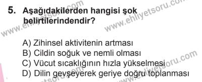 8 Ekim 2016 Tarihli Sürücü Adayları Sınavı M Kitapçığı 2. Oturum 5. Soru