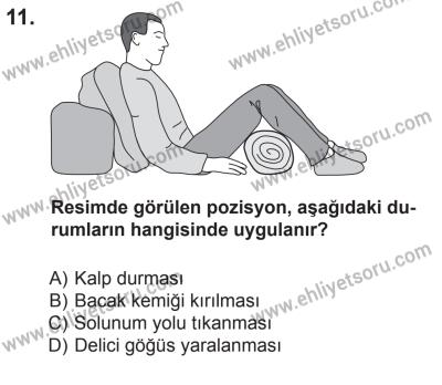 8 Ekim 2016 Tarihli Sürücü Adayları Sınavı M Kitapçığı 2. Oturum 11. Soru