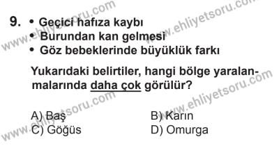 8 Ekim 2016 Tarihli Sürücü Adayları Sınavı N Kitapçığı 2Oturumu 9. Soru
