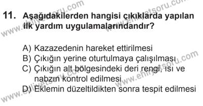 8 Ekim 2016 Tarihli Sürücü Adayları Sınavı N Kitapçığı 2Oturumu 11. Soru