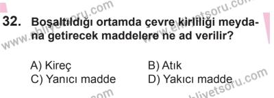 8 Ekim 2016 Tarihli Sürücü Adayları Sınavı N Kitapçığı 2Oturumu 32. Soru