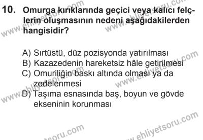 8 Mart 2014 Tarihli Sürücü Adayları Sınavı K Kitapçığı 10. Soru