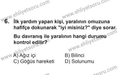 8 Mart 2014 Tarihli Sürücü Adayları Sınavı L Kitapçığı 6. Soru