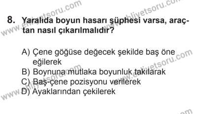 8 Mart 2014 Tarihli Sürücü Adayları Sınavı L Kitapçığı 8. Soru
