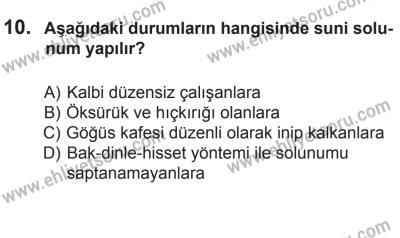 8 Mart 2014 Tarihli Sürücü Adayları Sınavı L Kitapçığı 10. Soru