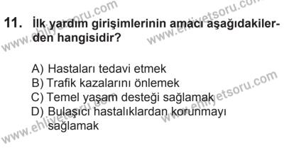 8 Mart 2014 Tarihli Sürücü Adayları Sınavı L Kitapçığı 11. Soru