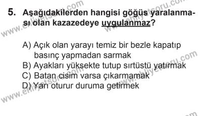 8 Mart 2014 Tarihli Sürücü Adayları Sınavı M Kitapçığı 5. Soru