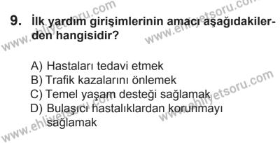 8 Mart 2014 Tarihli Sürücü Adayları Sınavı M Kitapçığı 9. Soru
