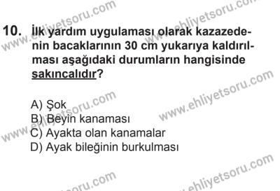 8 Mart 2014 Tarihli Sürücü Adayları Sınavı M Kitapçığı 10. Soru