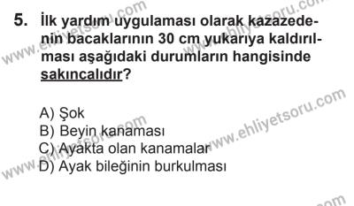 8 Mart 2014 Tarihli Sürücü Adayları Sınavı N Kitapçığı 5. Soru