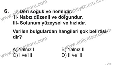 8 Mart 2014 Tarihli Sürücü Adayları Sınavı N Kitapçığı 6. Soru