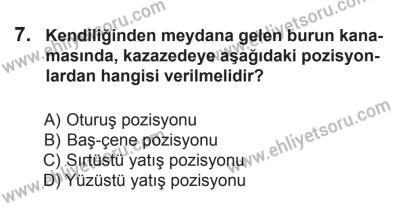 8 Mart 2014 Tarihli Sürücü Adayları Sınavı N Kitapçığı 7. Soru