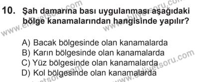 8 Mart 2014 Tarihli Sürücü Adayları Sınavı N Kitapçığı 10. Soru