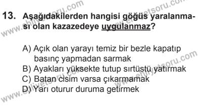 8 Mart 2014 Tarihli Sürücü Adayları Sınavı N Kitapçığı 13. Soru