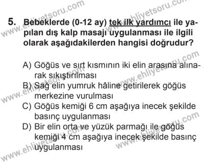 9 Ağustos 2014 Tarihli Sürücü Adayları Sınavı K Kitapçığı 5. Soru