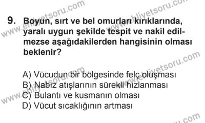 9 Ağustos 2014 Tarihli Sürücü Adayları Sınavı K Kitapçığı 9. Soru