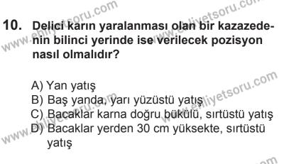 9 Ağustos 2014 Tarihli Sürücü Adayları Sınavı K Kitapçığı 10. Soru
