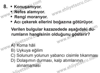 9 Ağustos 2014 Tarihli Sürücü Adayları Sınavı L Kitapçığı 8. Soru