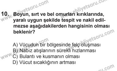 9 Ağustos 2014 Tarihli Sürücü Adayları Sınavı L Kitapçığı 10. Soru