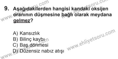 9 Ağustos 2014 Tarihli Sürücü Adayları Sınavı M Kitapçığı 9. Soru