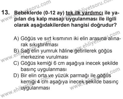 9 Ağustos 2014 Tarihli Sürücü Adayları Sınavı M Kitapçığı 13. Soru