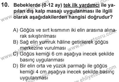 9 Ağustos 2014 Tarihli Sürücü Adayları Sınavı N Kitapçığı 10. Soru
