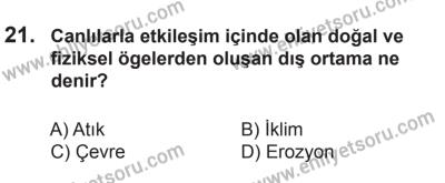 9 Ağustos 2014 Tarihli Sürücü Adayları Sınavı N Kitapçığı 21. Soru